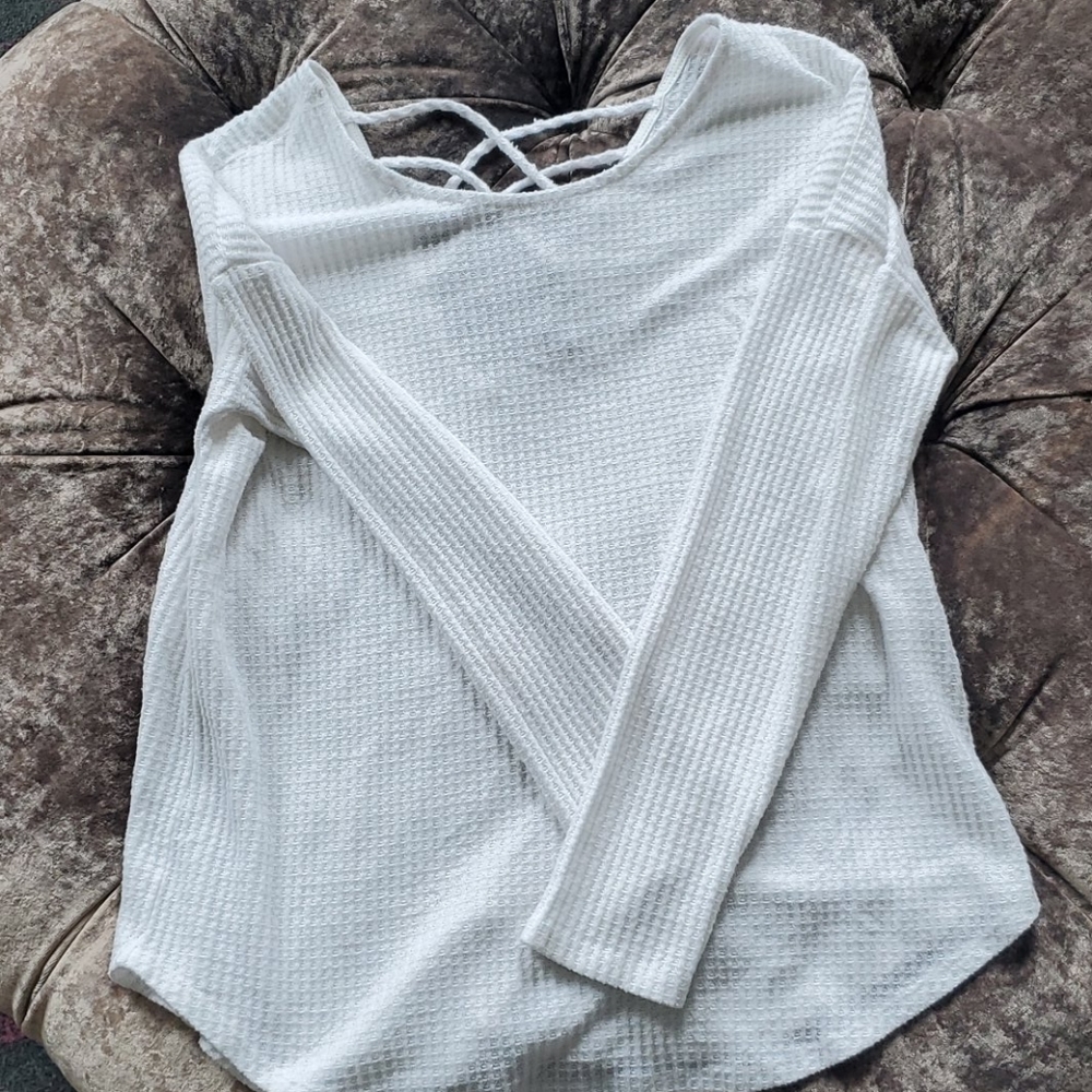 Waffle knit top
